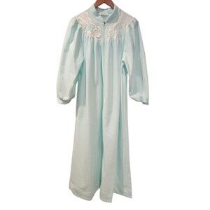 Vintgae Komar Womens Robe Housecoat Appx Sz L Floral Cottagecore Grannycore